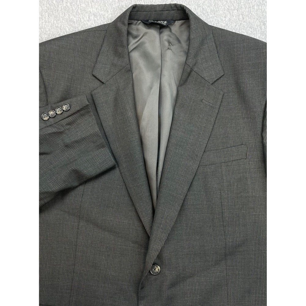 Jos A Bank Blazer Mens‎ 46R Plaid 100% Wool 2-Button Single Breast Lined